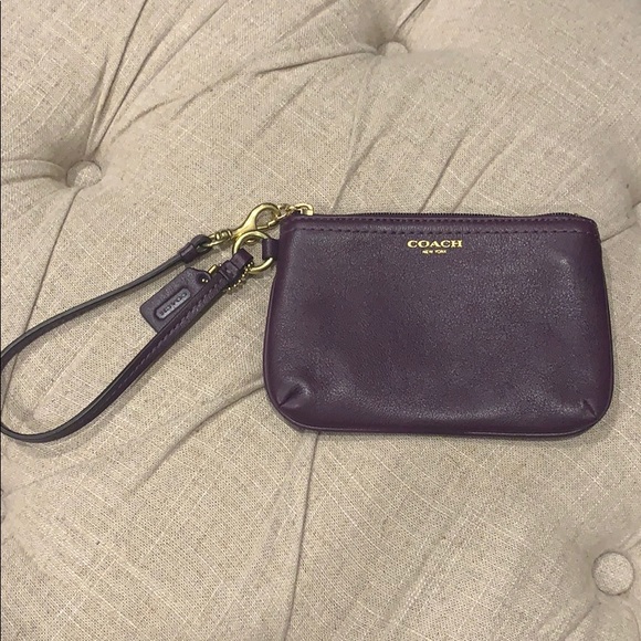 Mini leather wristlet/ purse - Picture 3 of 4